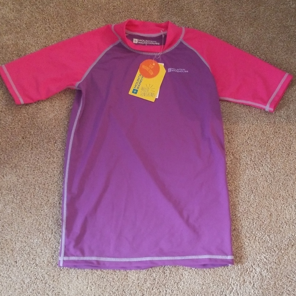 Mountain Warehouse Girls Size 13 Swimshirt NWT